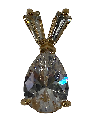 #ad Pendant Teardrop and 2 Elongated Faceted Stones $74.97