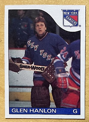 #ad Glen Hanlon 1985 86 O Pee Chee Hockey #149 New York Rangers NM MT $1.43