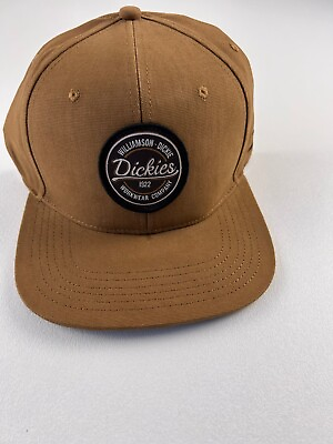 #ad Men#x27;s Dickies Williamson Workwear Snapback Tan Hat NWT $19.00