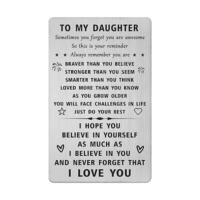 #ad To My Daughter I Love You Daughter Gift Unique Birthday Gift for Daughter G... $23.36