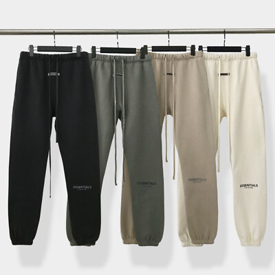 #ad FOG ESSENTIALS Leggings Casual Sports Pants Unisex Long Pants Fleece Sweatpants $72.20