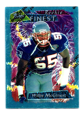 #ad 1995 NFL Topps Finest Willie McGinest #110 New England Patriots 95 TF FBC $2.25