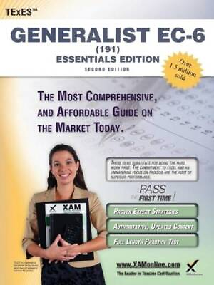 #ad TExES Generalist EC 6 191 Essentials Edition Teacher Certification Stud GOOD $5.71