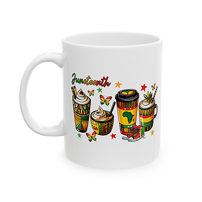#ad Juneteenth Mug African Fancy Coffee Drinks Heritage Holiday Coffee Tea Cup $12.98