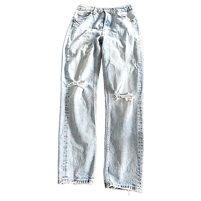 #ad Women’s Zara distressed mom jeans size 4 $12.00