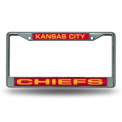 #ad Kansas City Chiefs Laser Chrome Frame $25.99