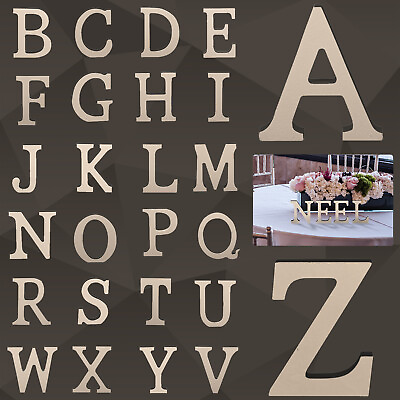 #ad Large MDF Wooden Alphabets Bold 8cm Letters Capital Font Art amp; Crafts Decoration $2.77