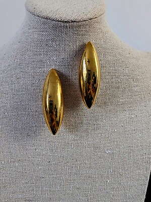 #ad Vintage Givenchy Golden Teardrop Earrings $125.00