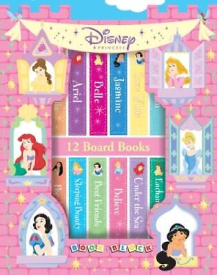#ad Disney Princesses 12 Books Board book GOOD $4.67