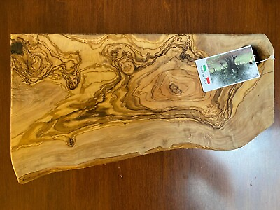 #ad Olive Wood Cutting Charcuterie Board Bread Challah Chopping Carving Meat ITALY $39.95