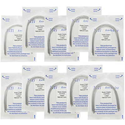 #ad Dental Orthodontic Niti Arch Wires Rectangular Natural Form 16*16 16*22 19*25 $249.99