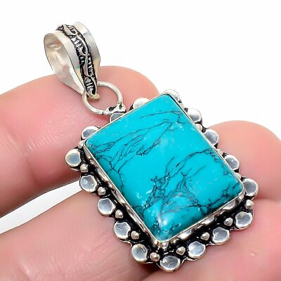 #ad Santa Rosa Turquoise Gemstone Handmade Fashion Jewelry Pendant 1.7quot; SP6231 $6.99