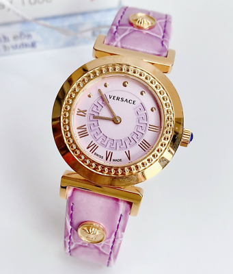 #ad Versace Vanity Purple Dial Sapphire Crystal Women#x27;s Watch P5Q80D702S702 $349.99