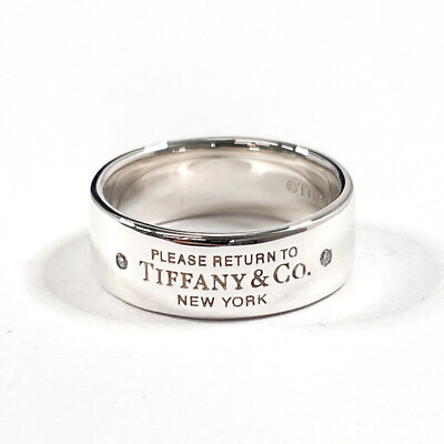 #ad TIFFANYamp;Co. Ring Return to 2P diamond Silver925 diamond Women 5 US Size $360.00
