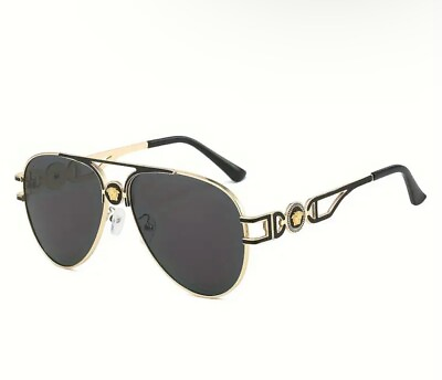 #ad versace sunglasses unisex black gold $65.00