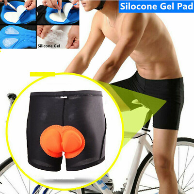 #ad Men Women Cycling Shorts Mountain Bike Bicycle Underwear Silicone Gel 3D Pad $7.99
