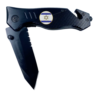 #ad Israeli Defense Forces IDF Israel Flag 3 in 1 Military Tactical Rescue knife too $25.99
