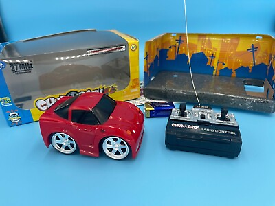 #ad Jada Toys Chub City Radio Control Chevy C6 Red Corvette RARE $32.90
