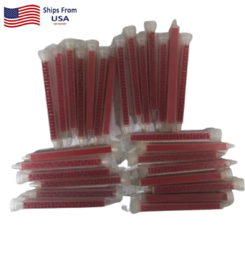#ad 50Pcs Mixing Nozzles Adhesive Long Red Tips Compatibles With Fusor Product 401 $64.79