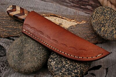 #ad CUSTOM HAND FORGED DAMASCUS Steel Hunting Knife W Cocobolo amp; Olive Wood Handle $59.95