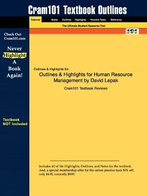 #ad OUTLINES amp; HIGHLIGHTS FOR HUMAN RESOURCE MANAGEMENT BY By Cram101 Textbook $139.49