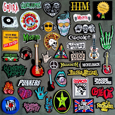 #ad Rock Music Embroidered Patch Jacket Coat Clothing Iron On Applique Backpack Punk $3.99