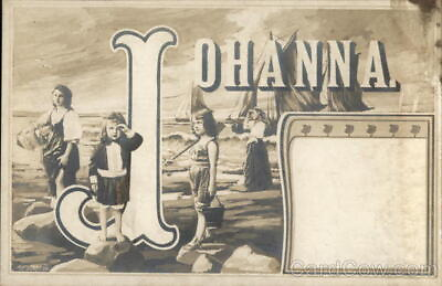 #ad Alphabet Letter Letter J Johanna Names Postcard Vintage Post Card $9.99
