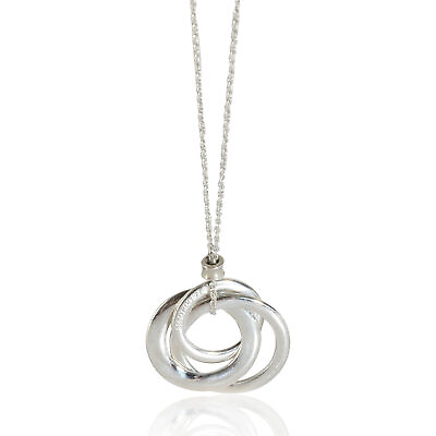 #ad Tiffany amp; Co. 1837 Interlocking Circle Pendant in Sterling Silver $160.00