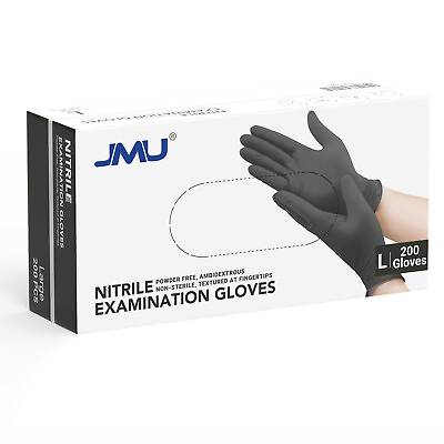 #ad JMU Nitrile Disposable Gloves Powder Latex Free 3.5 Mil XS XL Up to 4000pcs $159.99