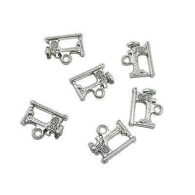 #ad 30 Pcs Silver Sewing Machine Charm Pendant Sewing Charms for Jewelry Making B... $15.62