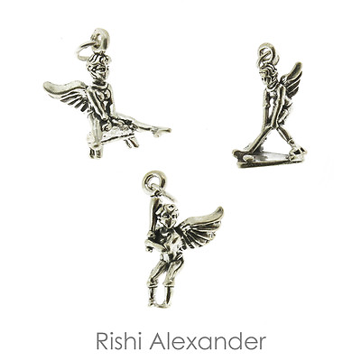 #ad 925 Sterling Silver Sports Guardian Angel Charms All Sports Made in USA $10.49