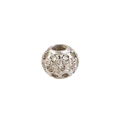 #ad 0.11Ct Pave Bead Diamond Findings 14k White Gold $195.00