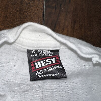 #ad Vintage T Shirt Blank Basic Lot 80s Short Sleeve FOTL Best White Simple Rap $22.50