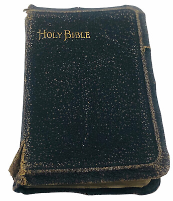 #ad Antique Early 1900 OXFORD POCKET HOLY BIBLE OLD amp; NEW TESTAMENT $116.50