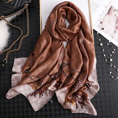 #ad Satin scarf wrap high quality Fashion Silk Scarf Long and Light weighted. $12.99