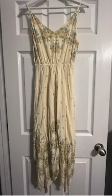 #ad Urban Outfitters Womens Yellow Maxi Dress Size Medium $18.20