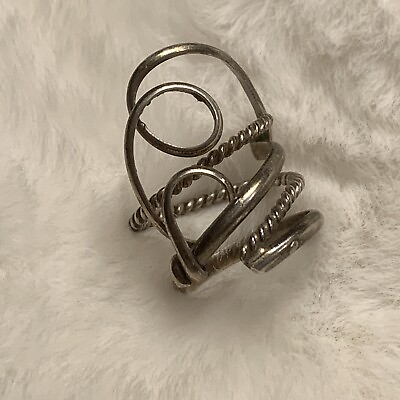 #ad Silver wrap ring $15.00