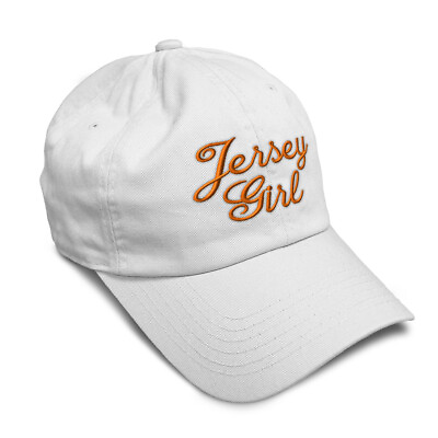 #ad Soft Women Baseball Cap New Jersey Girl Usa America C Embroidery Buckle Closure $23.99