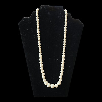 #ad Necklace Pearl Multi Sized Beads $9.95