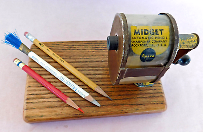 #ad Midget Automatic Pencil Sharpener 1918 Design Home School Model $12.00