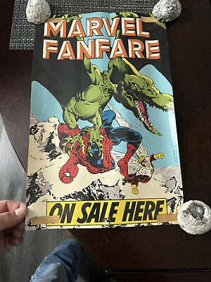 #ad Marvel Fanfare Original Promotional Poster 1981 11x17 Michael Golden Spider Man $199.00