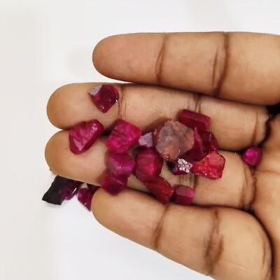 #ad AAA NATURAL RED RUBY Rough Gemstone 100 Ct High Quality Red Ruby Loose Gemstone $36.07