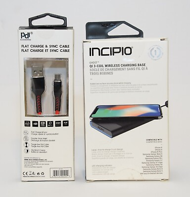 #ad Incipio Ghost QI 3 coil Wireless Charging Base And One Flat Charge amp; Sync Cable $16.50