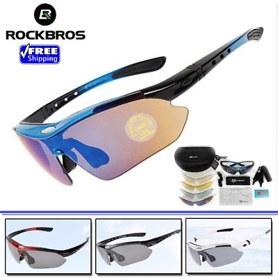 #ad 5 Lens 2020 Hot RockBros Polarized Cycling Sun Glasse Outdoor Sports Goggles 29g $28.99