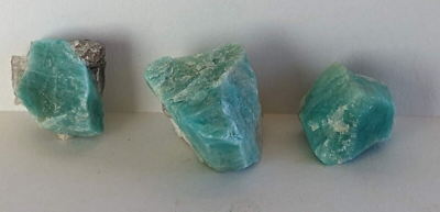 #ad Lot of 3 Amazonite Crystal Crystal Peak Colorado Stone Mineral Specimen #9587 $17.95
