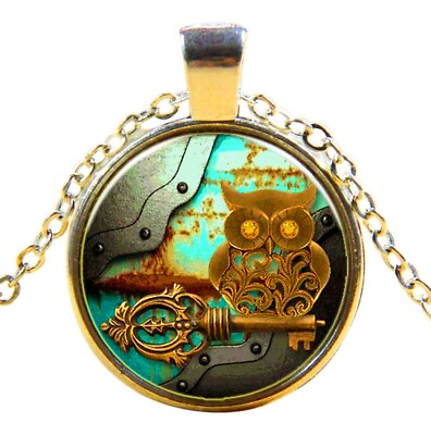 #ad Clokwork Owl Style Steampunk Necklace Pendant Victorian Punk Vintage Jewellery GBP 7.50
