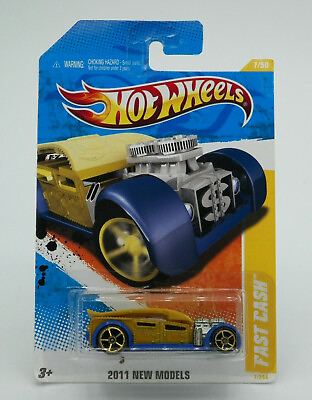 #ad Hot Wheels 2011 New Models FAST CASH Blue Gold New $11.20