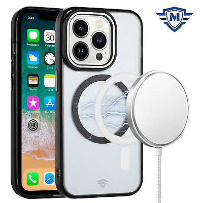 #ad For iPhone 15 PRO Case Trans Clear Metal Buttons Phone Cover 2 Tempered Glass $9.99