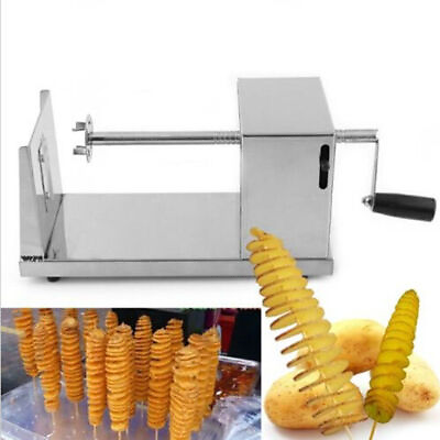 #ad Spiral Potato Slicer Chipper Potato Tower Chips Cutter Machine Tornado Kitchen $17.99