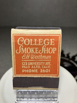 #ad Vintage Matchbook RareCollege Smoke Shop Stanford Palo Alto Phone 2601. $8.99